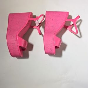 Madden Girl Pink Platform Sandals